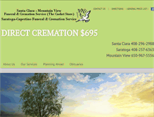 Tablet Screenshot of cremationfuneralhomes.com